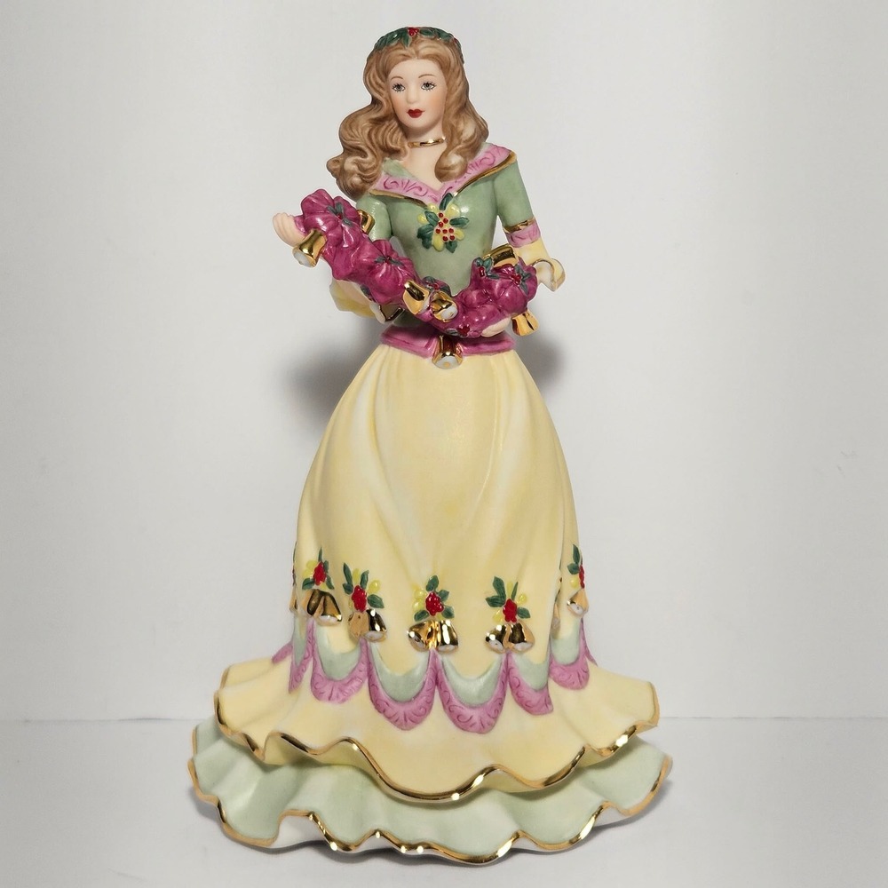 Lenox Holly 2009 Christmas Princess Limited Edition Fine Porcelain Figurine 9.5"